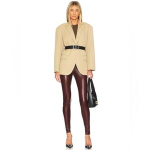 NEW Revolve Commando Faux Leather Legging in Oxblood Retail $128